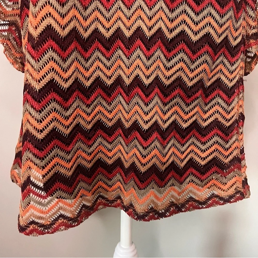 Women's Bell Sleeve Chevron Mod‎ Dress Size Small Boho Vintage Inspired Twiggy